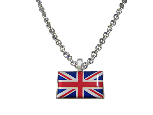 United Kingdom Union Jack Flag Pendant Necklace