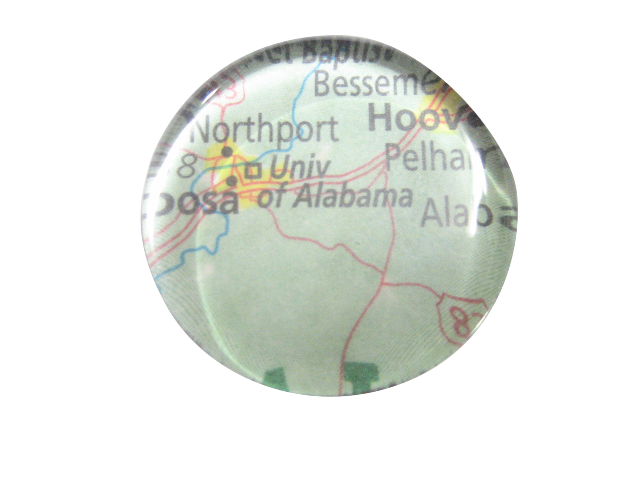 University of Alabama Map Pendant Magnet