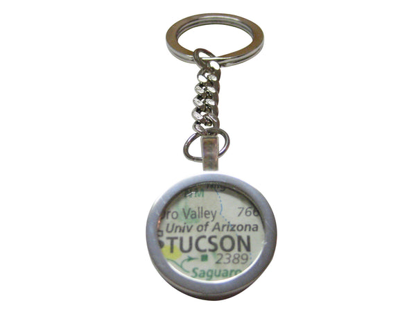 University of Arizona Map Pendant Key Chain