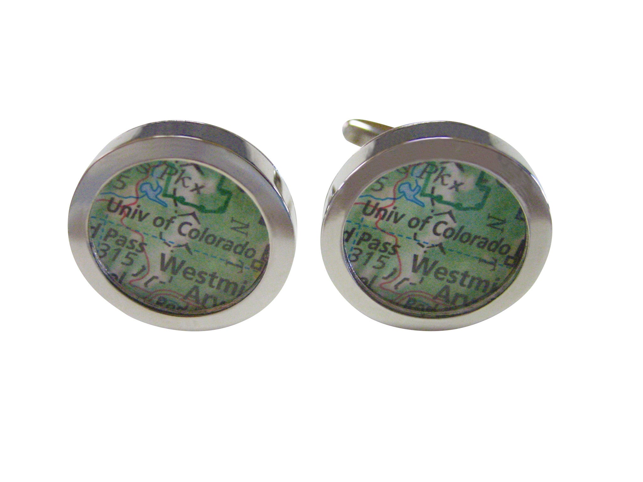 University of Colorado Map Cufflinks