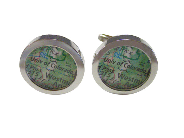 University of Colorado Map Cufflinks