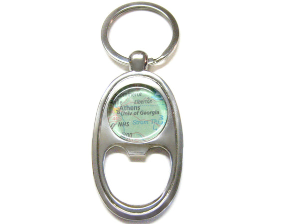 University of Georgia Map Bottle Opener Key Chain