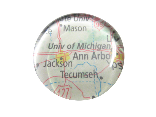 University of Michigan Map Pendant Magnet