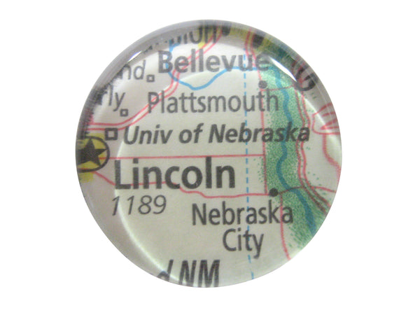 University of Nebraska Map Pendant Magnet