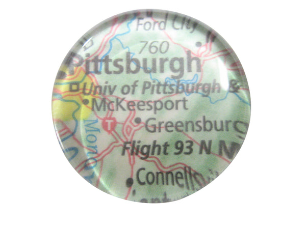 University of Pittsburgh Pennsylvania Map Pendant Magnet