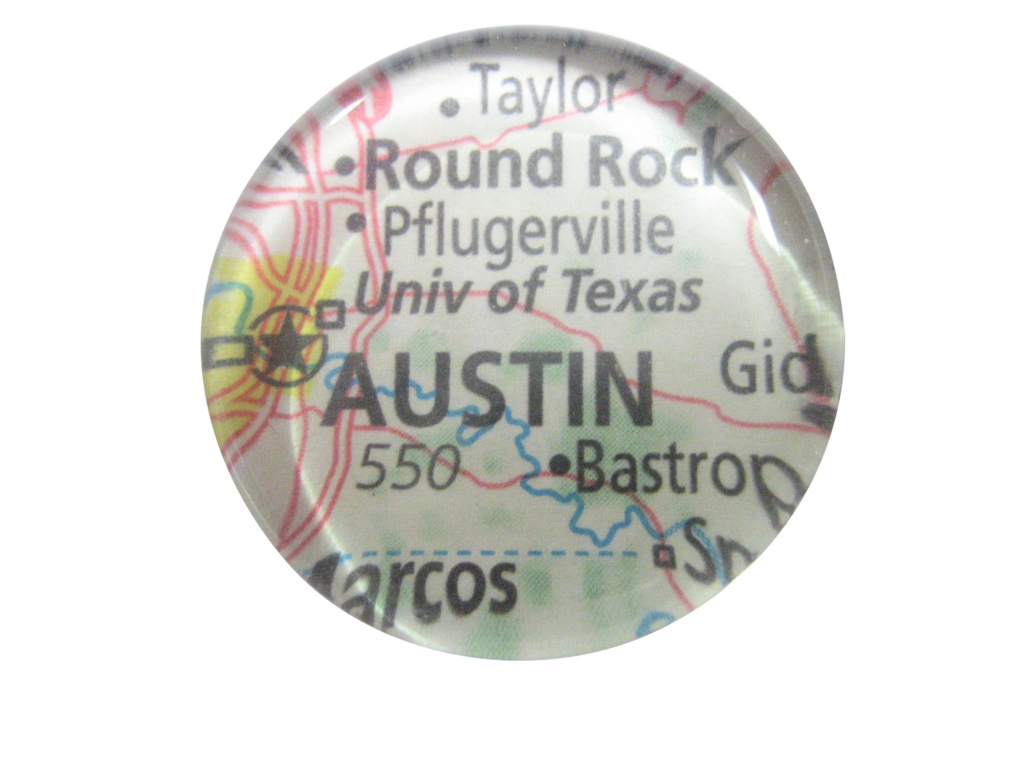 University of Texas Map Pendant Magnet