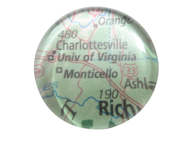 University of Virginia Map Pendant Magnet