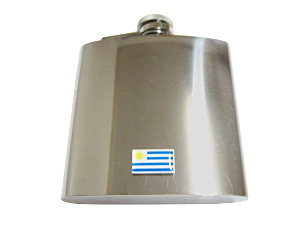 Uruguay Flag 6 Oz. Stainless Steel Flask