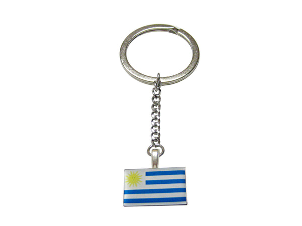 Uruguay Flag Pendant Keychain