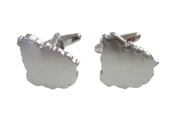 Uruguay Map Shape Cufflinks