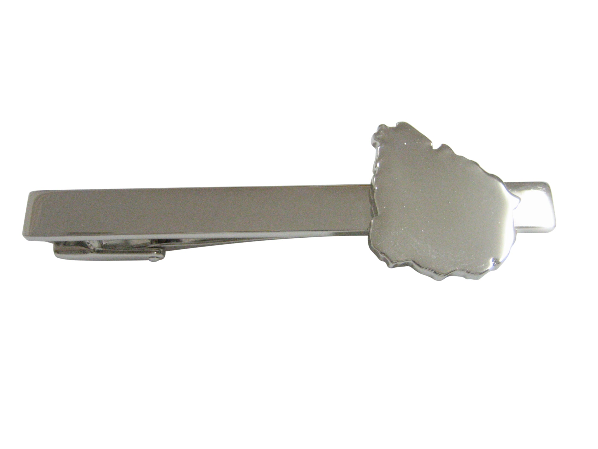 Uruguay Map Shape Pendant Square Tie Clip