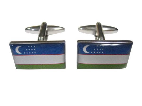 Uzbekistan Flag Cufflinks