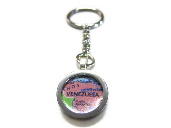 Venezuela Map Pendant Keychain