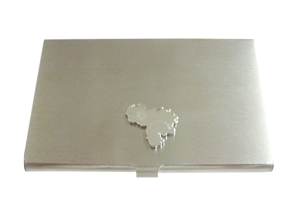 Venezuela Map Shape Business Card Holder