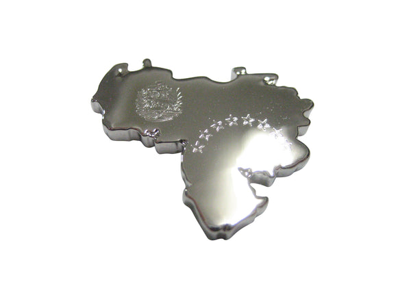 Venezuela Map Shape and Flag Design Magnet