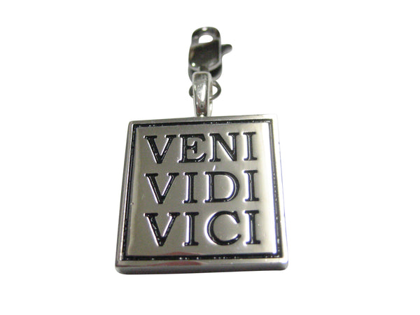 Veni Vidi Vici Pendant Zipper Pull Charm