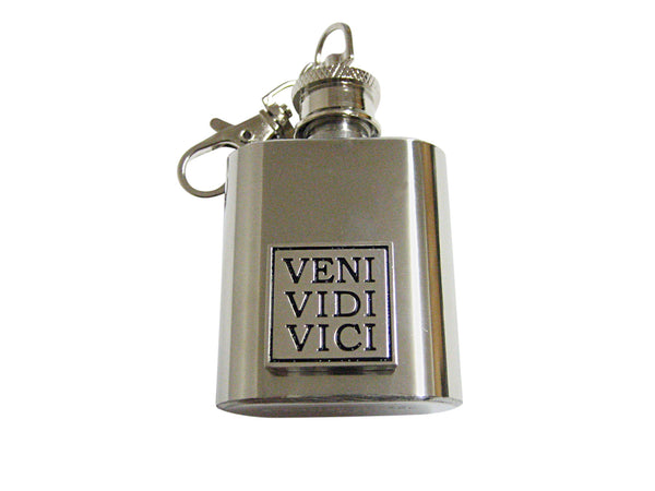 Veni Vidi Vici 1 Oz. Stainless Steel Key Chain Flask