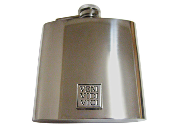 Veni Vidi Vici 6 Oz. Stainless Steel Flask