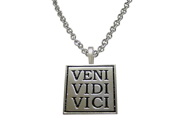 Veni Vidi Vici Pendant Necklace