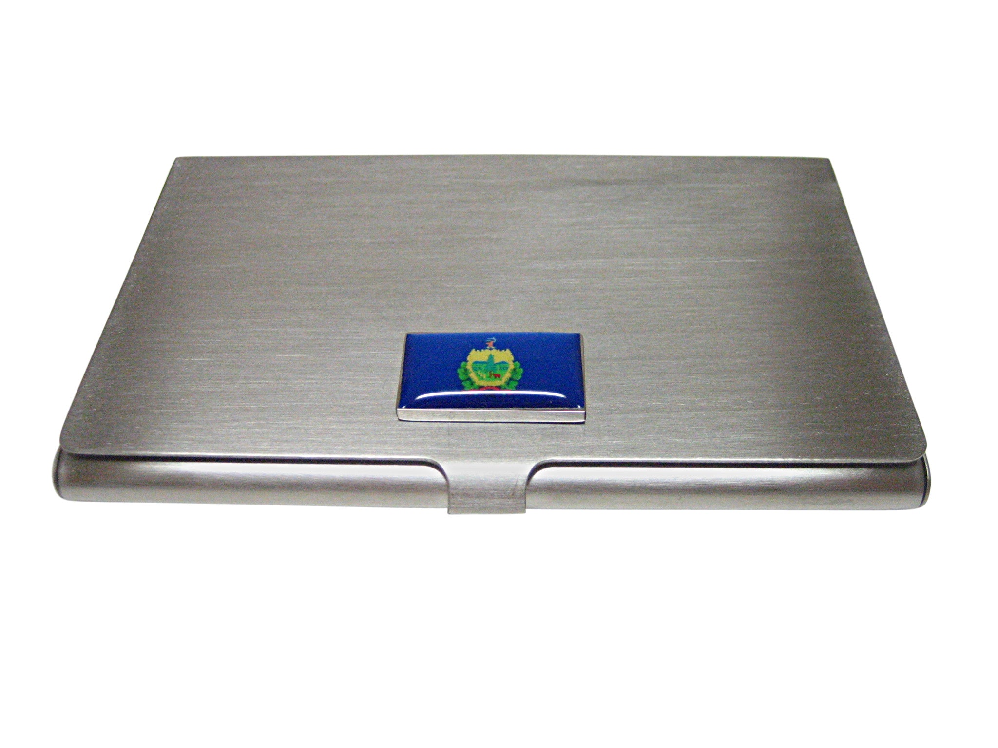 Vermont State Flag Pendant Business Card Holder