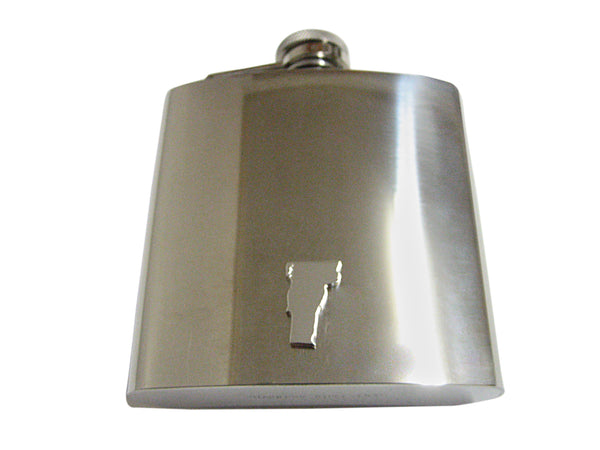 Vermont State Map Shape 6oz Flask