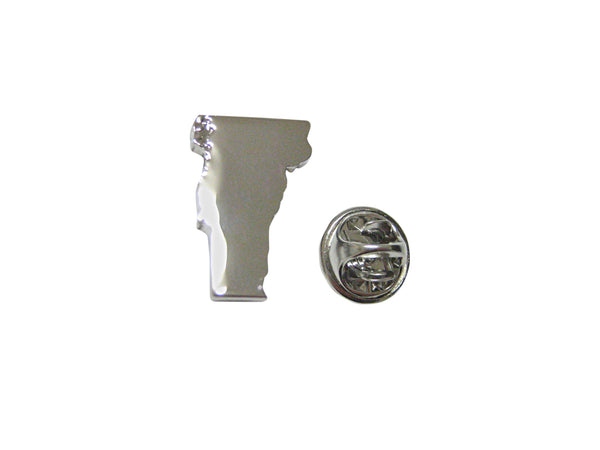 Vermont State Map Shape Lapel Pin