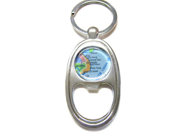 Vietnam Map Bottle Opener Key Chain