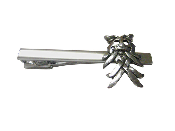 Viking Odin Mask Square Tie Clip