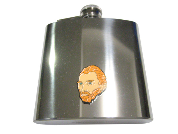 Vincent Van Gogh Head 6oz Flask