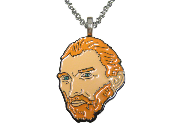 Vincent Van Gogh Head Pendant Necklace