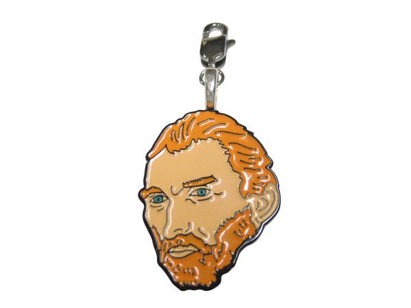 Vincent Van Gogh Head Pendant Zipper Pull Charm