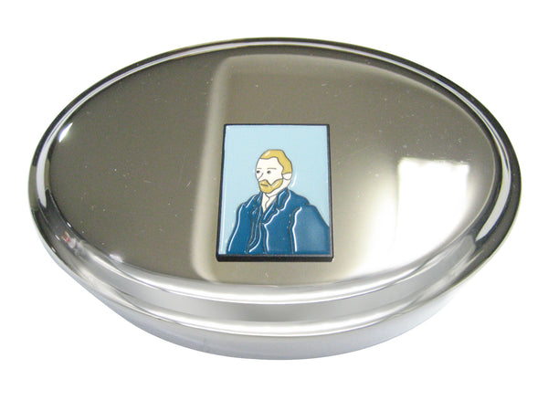 Vincent Van Gogh Portrait Oval Trinket Jewelry Box