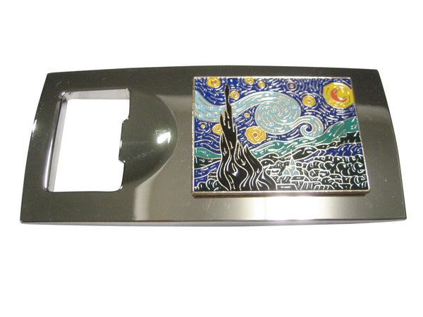 Vincent Van Gogh The Starry Night Painting Bottle Opener