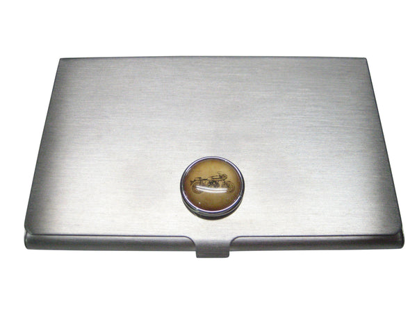 Vintage Looking Motorcycle Business Card Holder