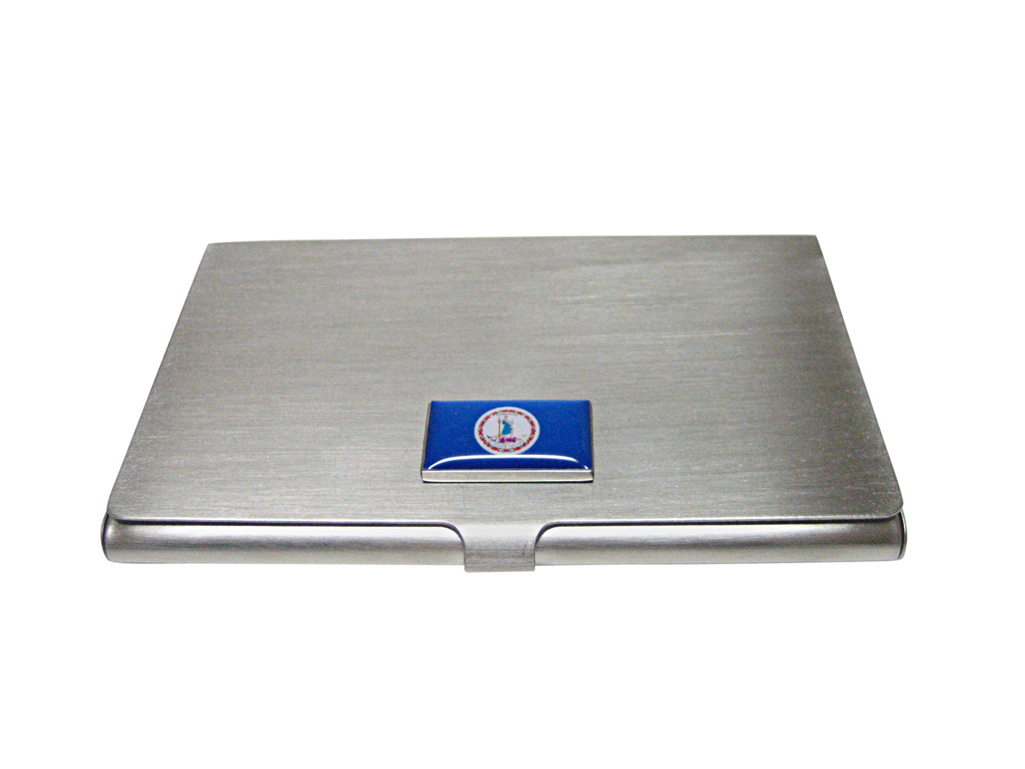 Virginia State Flag Pendant Business Card Holder