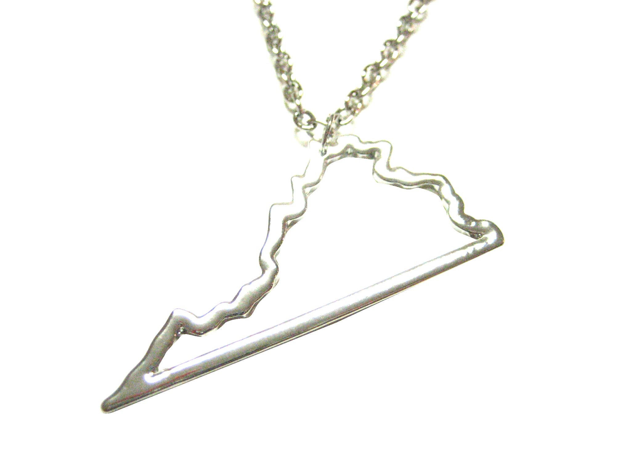 Virginia State Map Pendant Necklace