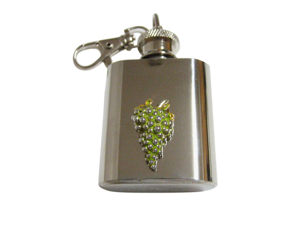 Viticulture Grape 1 Oz. Stainless Steel Key Chain Flask