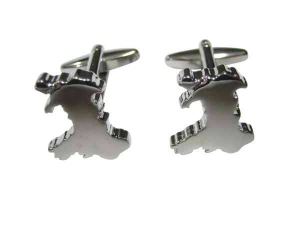 Wales Map Shape Cufflinks