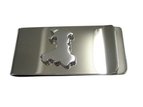 Wales Map Shape Money Clip
