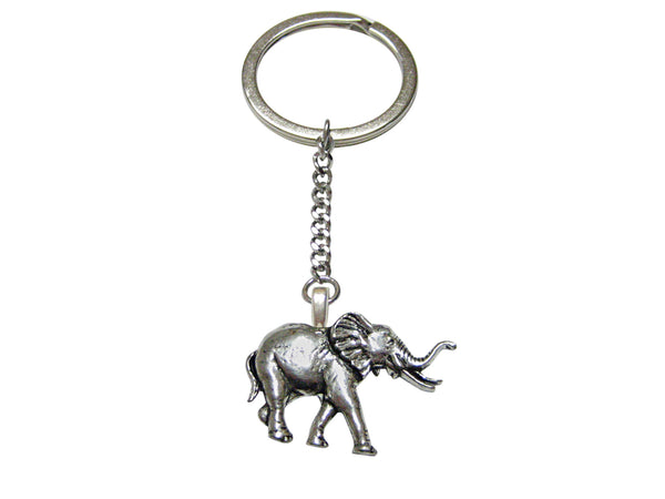 Walking Elephant Pendant Keychain