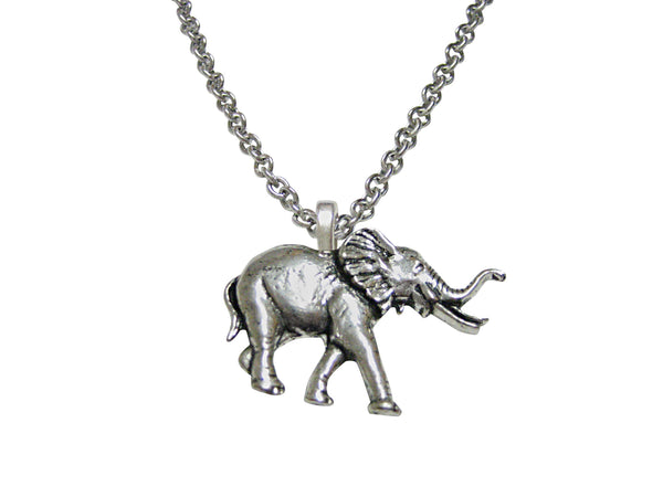 Walking Elephant Pendant Necklace