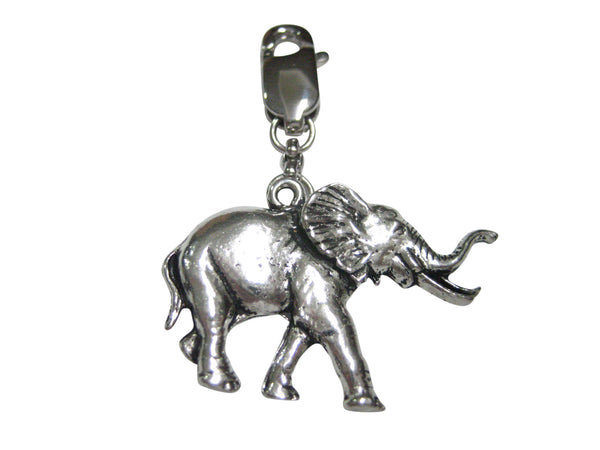 Walking Elephant Pendant Zipper Pull Charm