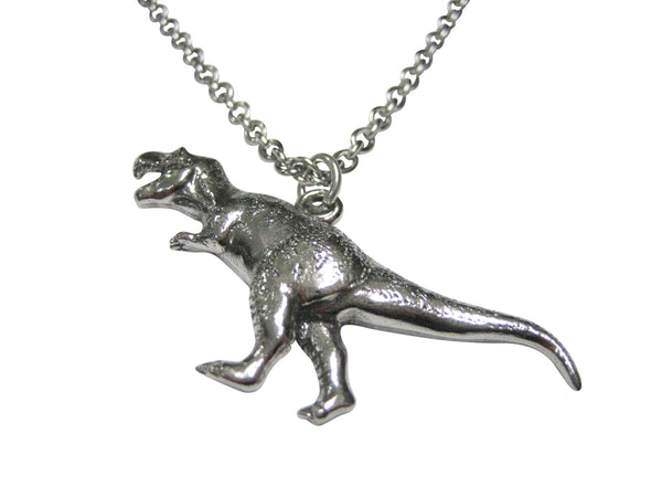 Walking Tyrannosaurus Rex Dinosaur Pendant Necklace