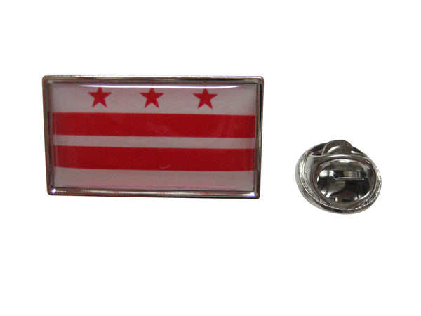 Washington DC Flag Design Lapel Pin