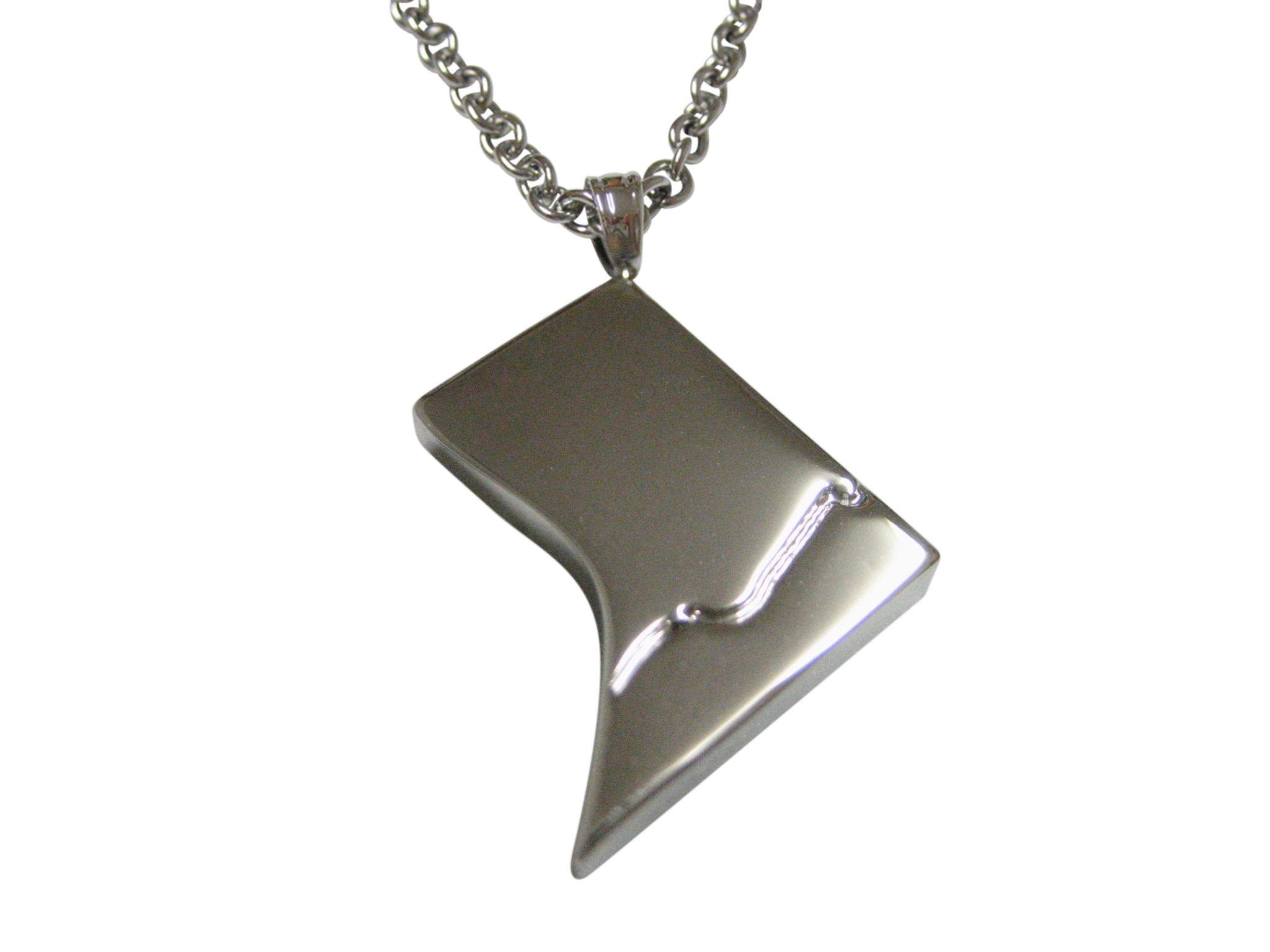 Washington DC Map Shape Pendant Necklace