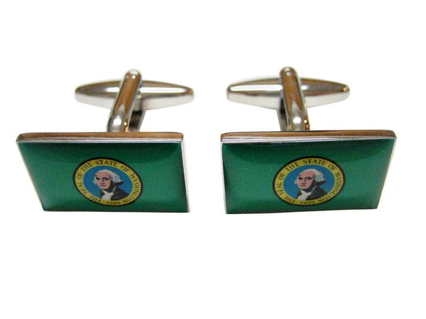 Washington State Flag Cufflinks