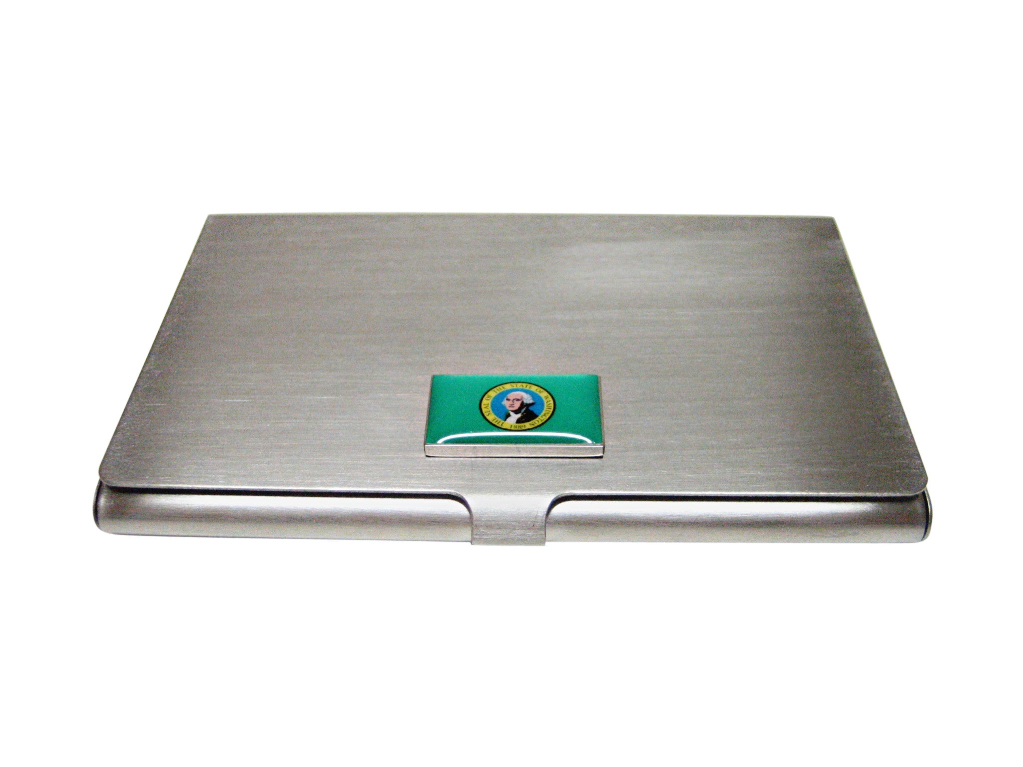 Washington State Flag Pendant Business Card Holder