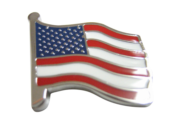 Waving USA American Flag Magnet