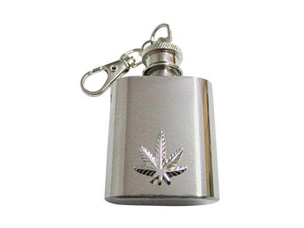 Weed 1 Oz. Stainless Steel Key Chain Flask
