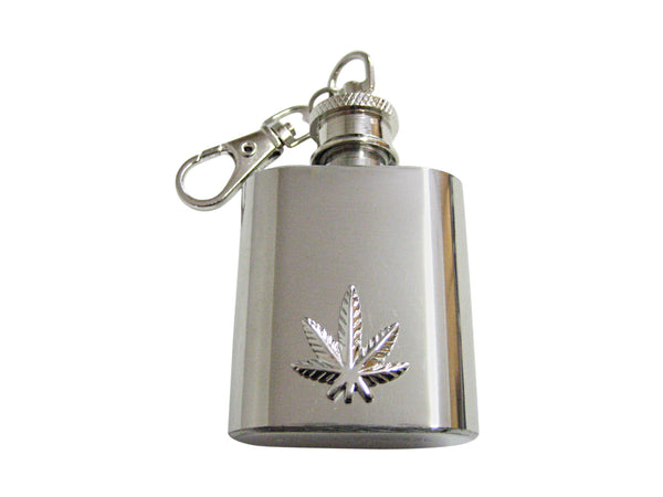 Weed 1 Oz. Stainless Steel Key Chain Flask